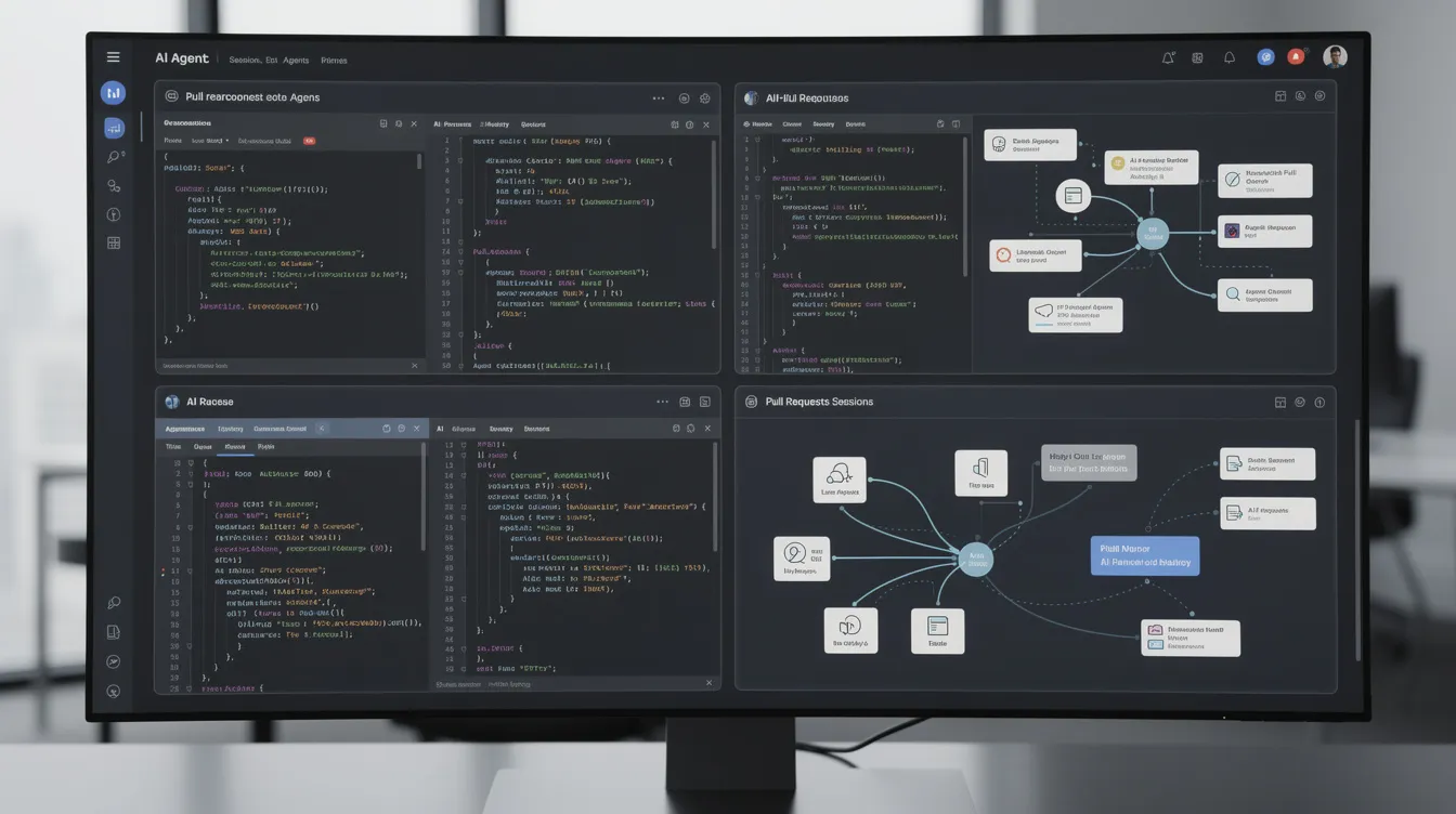GitHub Copilot masaüstü uygulaması, ajan tabanlı geliştirme için bir kontrol merkezi olarak tasarlandı.