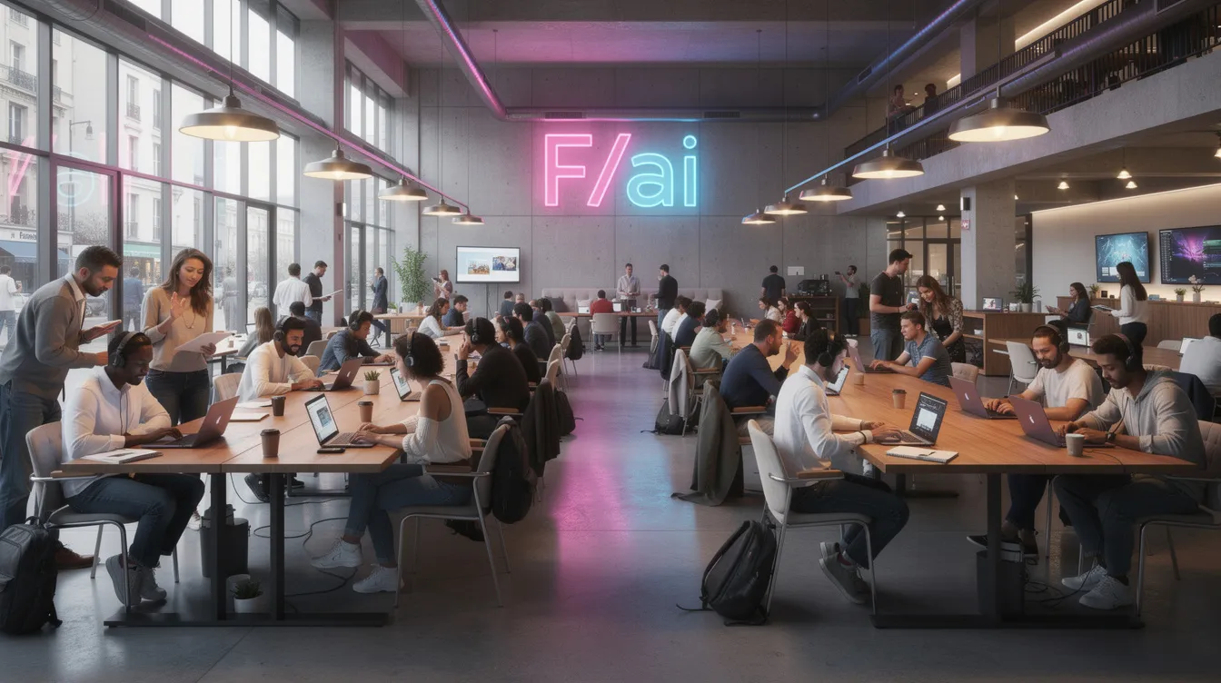 Station F kampüsü ikinci dönem F/ai programına hazırlanıyor.