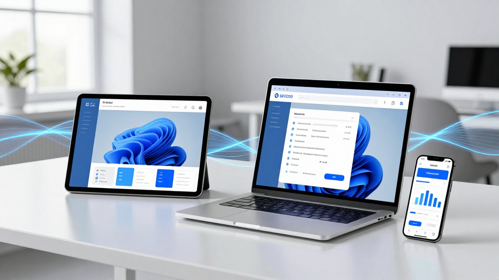 Google Workspace uygulamalarının bir arada görüldüğü modern bir çalışma alanı