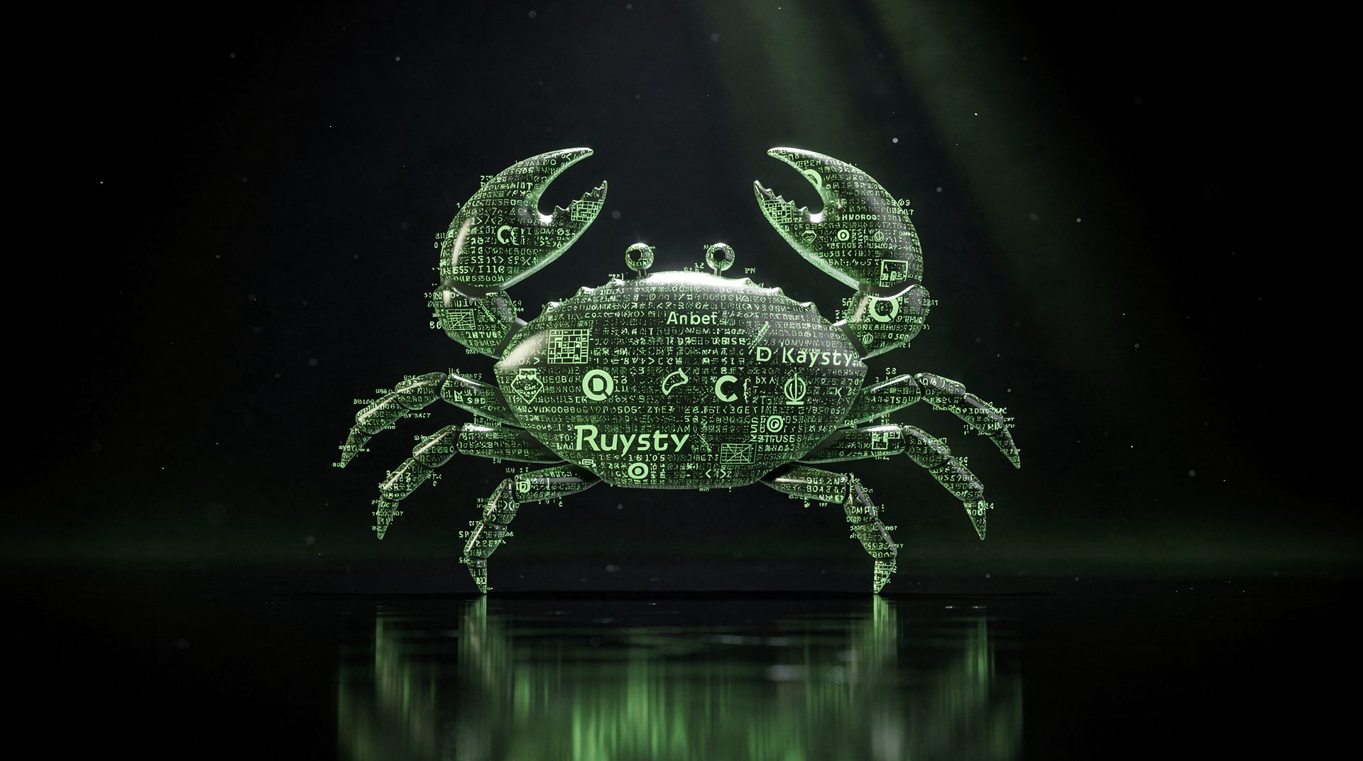 Rust programlama dili logosunun yeşil tonlarıyla kod editöründe görünen 1.96.0 sürüm notu