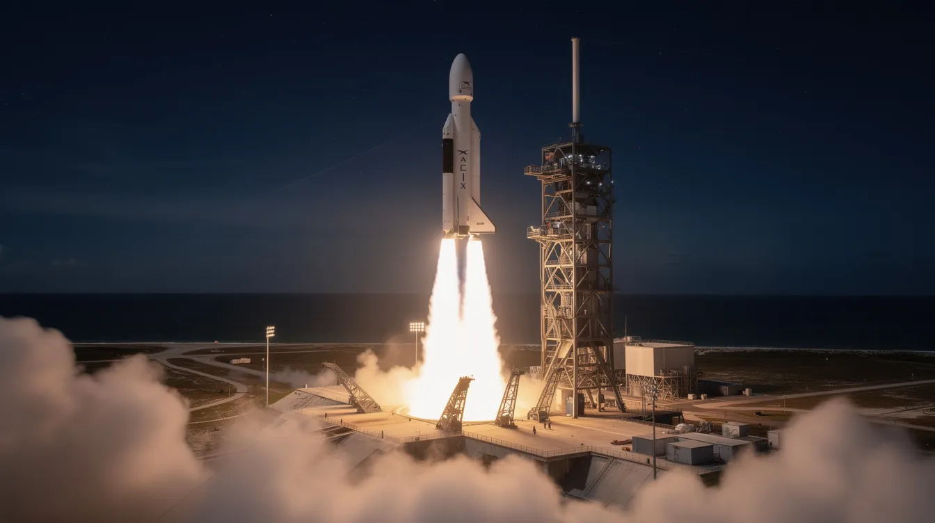 SpaceX Falcon 9 roketi, Ax-4 mürettebatıyla Kennedy Uzay Merkezi'nden havalanıyor